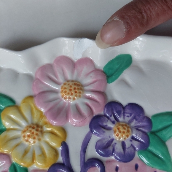 Vintage* Easter Rabbit 3-Section Ceramic Serving Plate - Picture 3 of 9